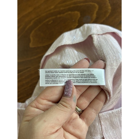 Eloquii Women's Dress Pink & Silver Pants Tapered Leg Pockets Sz Plus 22 - Picture 5 of 7